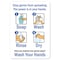 Signmission OSHA Notice, 7" Height, Peel And Stick Wall Graphic, 10" X 7", Stop Germs, Stop Germs OS-NS-RD-710-25580 - alternate 1